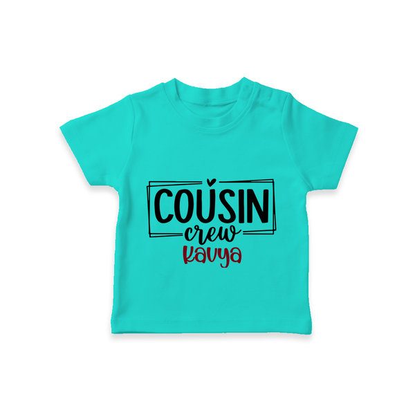 Cousin Vibes Only T-Shirt | Festive Wear for Babies - TEAL - 0-5 Months Old (Chest 17")