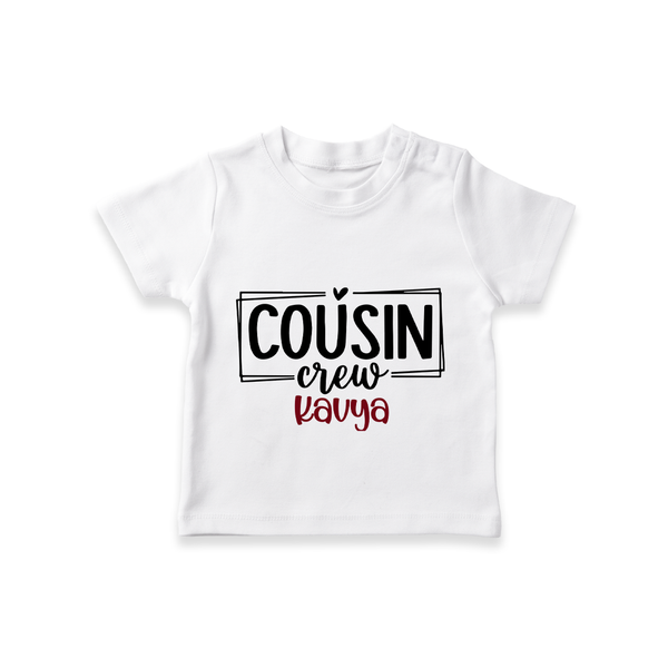 Cousin Vibes Only T-Shirt | Festive Wear for Babies - WHITE - 0-5 Months Old (Chest 17")