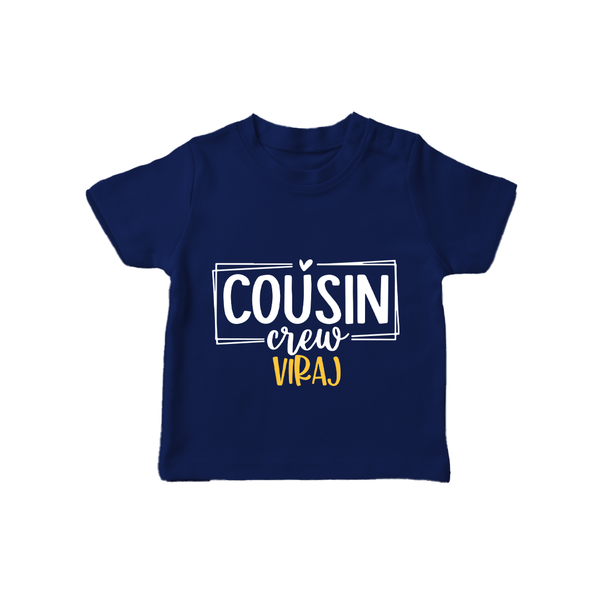 Cousin Vibes Only T-Shirt | Festive Wear for Babies - NAVY BLUE - 0-5 Months Old (Chest 17")