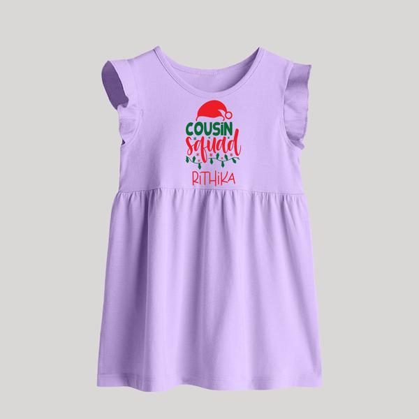 Cousin Stars Baby Frock | Personalized Clothing for Infants - LILAC - 0 - 3 Months Old (Chest 17")