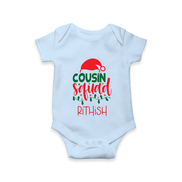 Cousin Stars Romper / Onesie | Personalized Clothing for Infants - BABY BLUE - New Born (Chest 14")