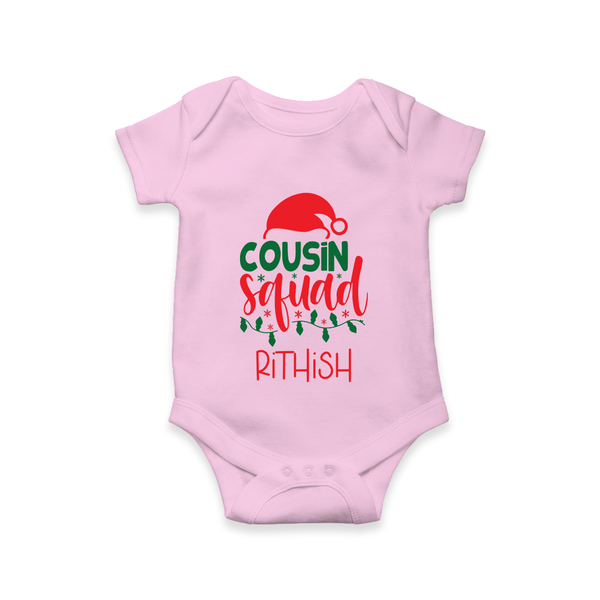 Cousin Stars Romper / Onesie | Personalized Clothing for Infants - BABY PINK - New Born (Chest 14")