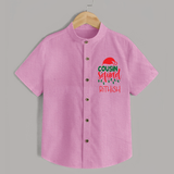 Cousin Stars Shirt | Personalized Clothing for Infants - BABY PINK - 0 - 6 Months Old (Chest 23")