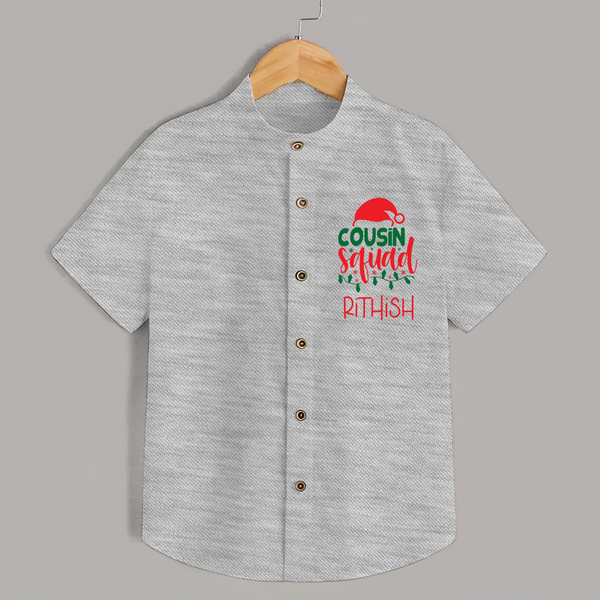 Cousin Stars Shirt | Personalized Clothing for Infants - GREY - 0 - 6 Months Old (Chest 23")