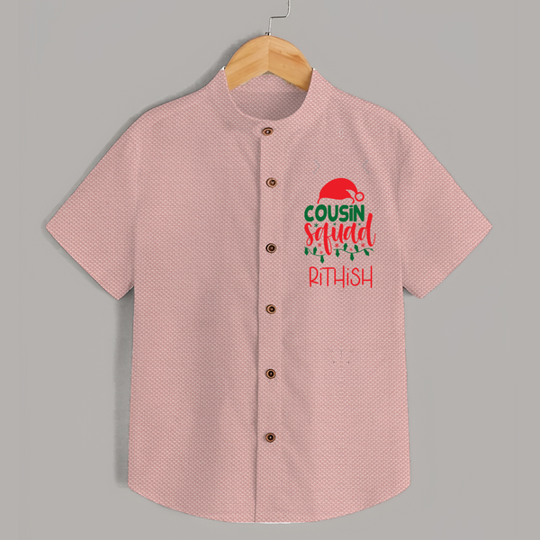 Cousin Stars Shirt | Personalized Clothing for Infants - PEACH - 0 - 6 Months Old (Chest 23")