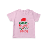 Cousin Stars T-Shirt | Personalized Clothing for Infants - BABY PINK - 0-5 Months Old (Chest 17")