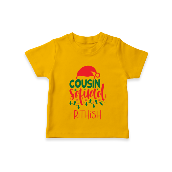 Cousin Stars T-Shirt | Personalized Clothing for Infants - CHROME YELLOW - 0-5 Months Old (Chest 17")