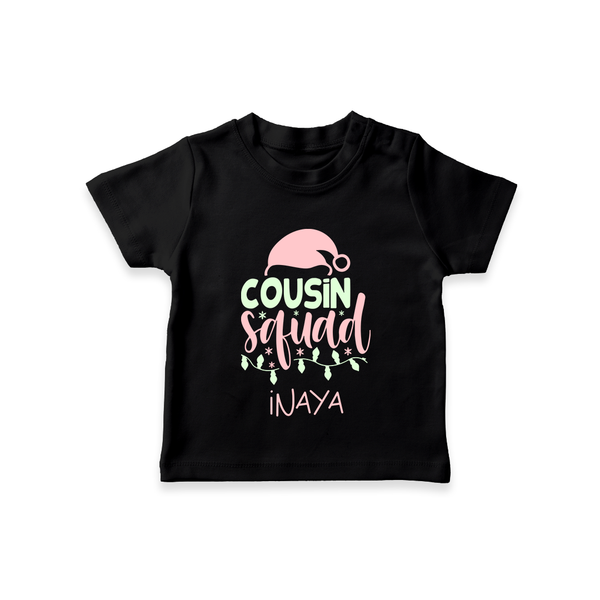 Cousin Stars T-Shirt | Personalized Clothing for Infants - BLACK - 0-5 Months Old (Chest 17")