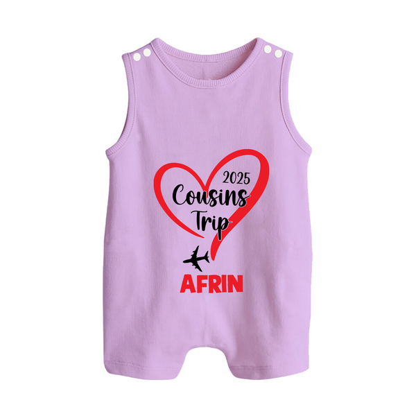 Cousin Delight Romper Suit / Sleeveless Romper | Customizable Baby Apparel - LILAC - 0 - 5 Months Old (Chest 18")