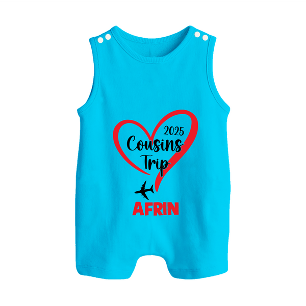 Cousin Delight Romper Suit / Sleeveless Romper | Customizable Baby Apparel - SKY BLUE - 0 - 5 Months Old (Chest 18")