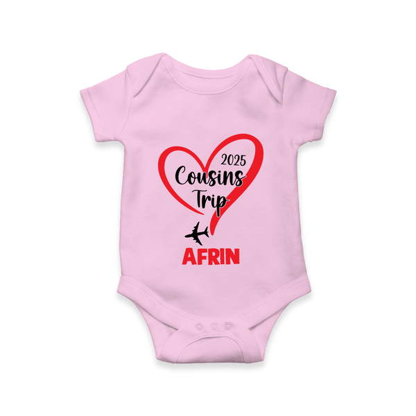 Cousin Delight Romper / Onesie | Customizable Baby Apparel - BABY PINK - New Born (Chest 14")