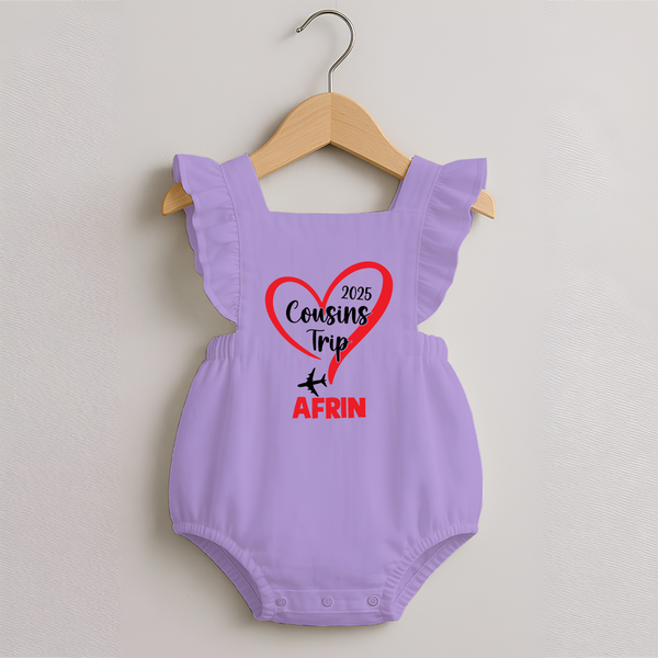 Cousin Delight Frock Romper | Customizable Baby Apparel - LILAC - 0 - 3 Months Old (Chest 19")