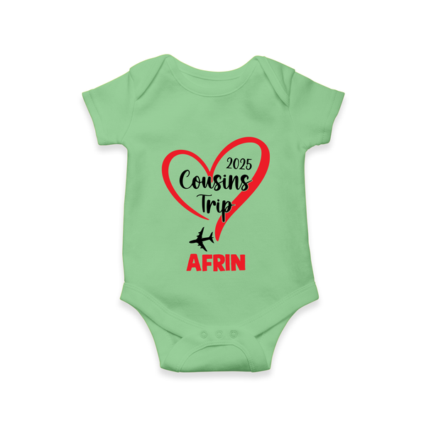 Cousin Delight Romper / Onesie | Customizable Baby Apparel - GREEN - New Born (Chest 14")