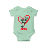 Cousin Delight Romper / Onesie | Customizable Baby Apparel - MINT GREEN - New Born (Chest 14")
