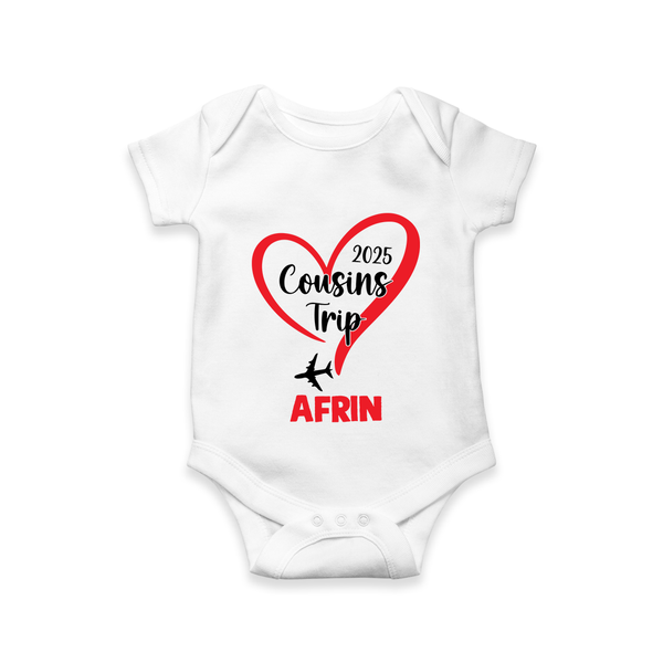 Cousin Delight Romper / Onesie | Customizable Baby Apparel - WHITE - New Born (Chest 14")