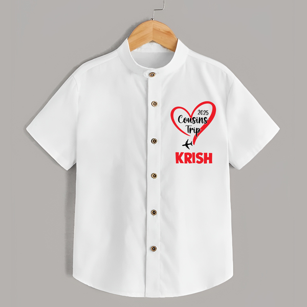 Cousin Delight Shirt | Customizable Baby Apparel - WHITE - 0 - 6 Months Old (Chest 23")
