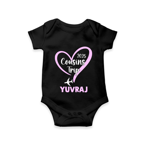 Cousin Delight Romper / Onesie | Customizable Baby Apparel - BLACK - New Born (Chest 14")