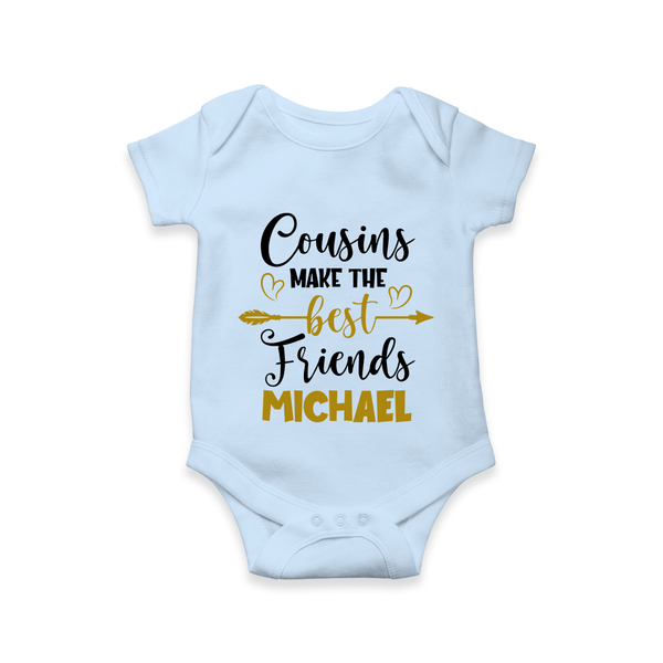 Cousin Cuties Romper / Onesie | Soft Cotton Matching Outfits - BABY BLUE - New Born (Chest 14")