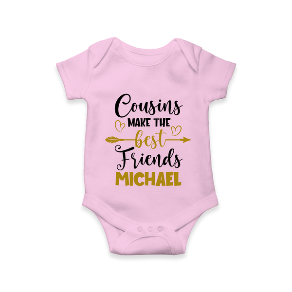 Cousin Cuties Romper / Onesie | Soft Cotton Matching Outfits - BABY PINK - New Born (Chest 14")