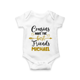 Cousin Cuties Romper / Onesie | Soft Cotton Matching Outfits - WHITE - New Born (Chest 14")