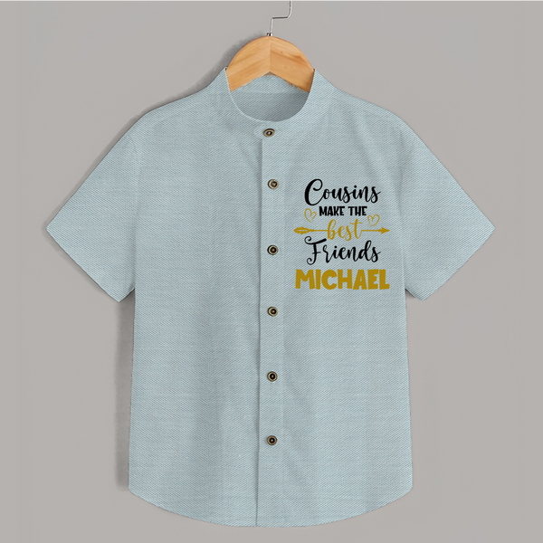 Cousin Cuties Shirt | Soft Cotton Matching Outfits - ARCTIC BLUE - 0 - 6 Months Old (Chest 23")
