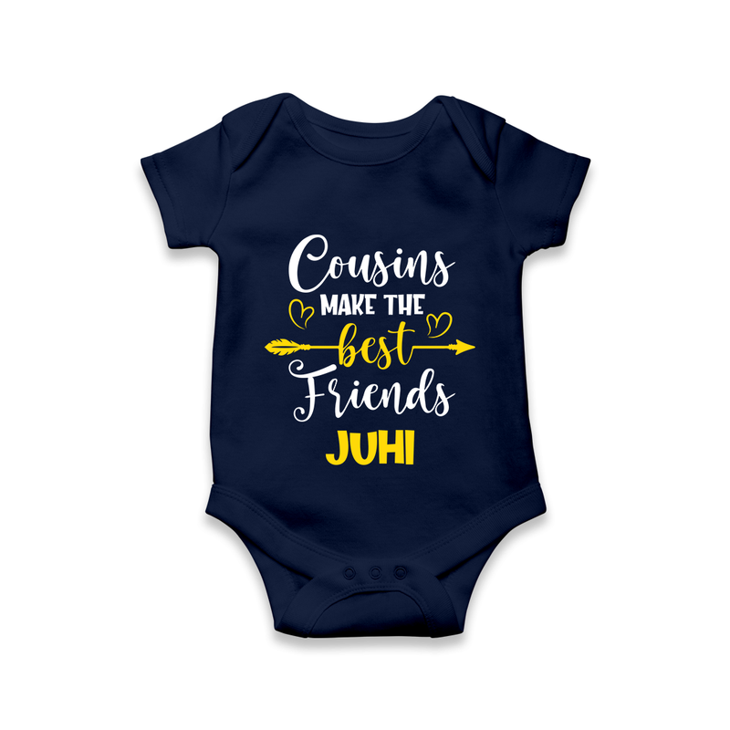 Cousin Cuties Romper / Onesie | Soft Cotton Matching Outfits - NAVY BLUE - New Born (Chest 14")