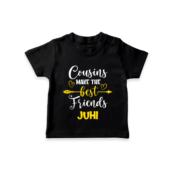 Cousin Cuties T-Shirt | Soft Cotton Matching Outfits - BLACK - 0-5 Months Old (Chest 17")