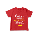 Cousin Cuties T-Shirt | Soft Cotton Matching Outfits - RED - 0-5 Months Old (Chest 17")