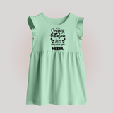 Cousin Adventures Baby Frock Outfit | Soft and Breathable - MINT GREEN - 0 - 3 Months Old (Chest 17")