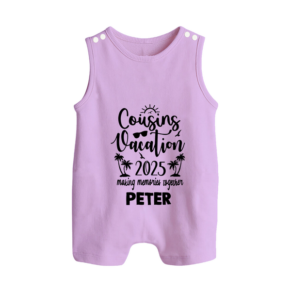 Cousin Adventures Romper Suit / Sleeveless Romper Outfit | Soft and Breathable - LILAC - 0 - 5 Months Old (Chest 18")