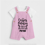 Cousin Adventures Dungaree Set Outfit | Soft and Breathable - BABY PINK - 0 - 5 Months Old (Chest 18")