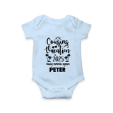 Cousin Adventures Romper / Onesie Outfit | Soft and Breathable - BABY BLUE - New Born (Chest 14")