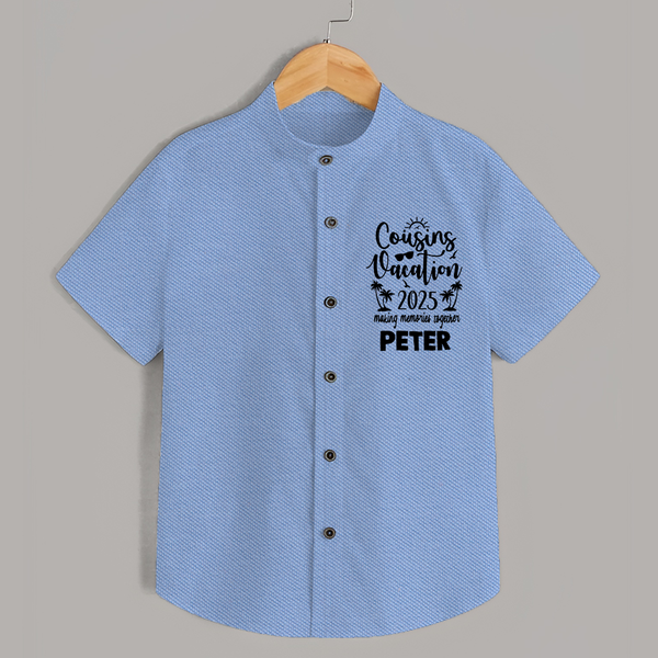 Cousin Adventures Shirt Outfit | Soft and Breathable - SKY BLUE - 0 - 6 Months Old (Chest 23")