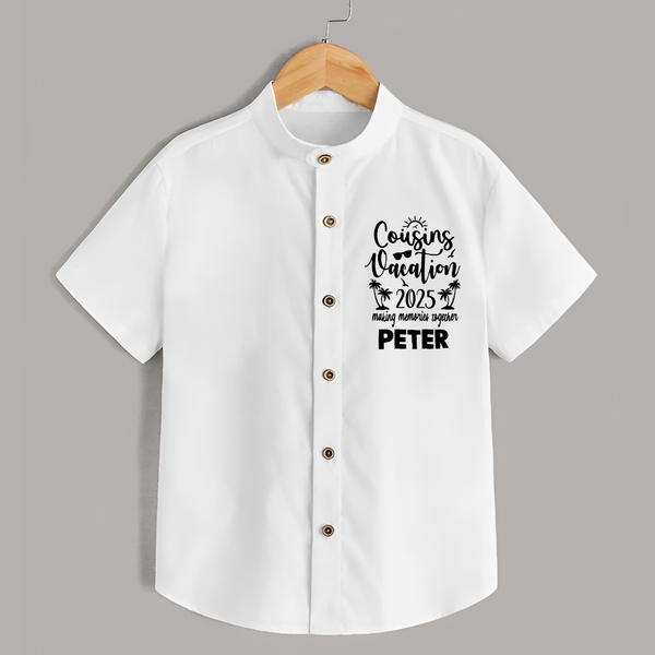 Cousin Adventures Shirt Outfit | Soft and Breathable - WHITE - 0 - 6 Months Old (Chest 23")