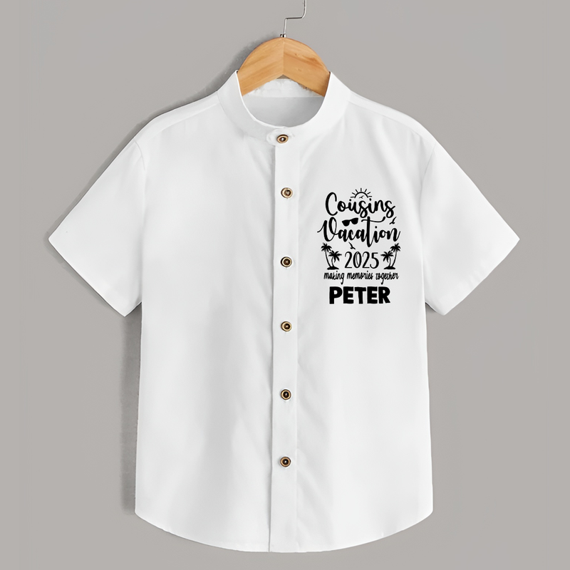 Cousin Adventures Shirt Outfit | Soft and Breathable - WHITE - 0 - 6 Months Old (Chest 23")