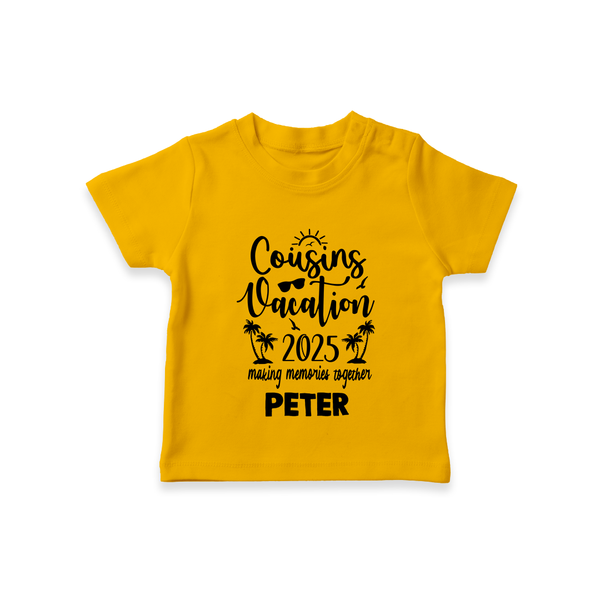 Cousin Adventures T-Shirt Outfit | Soft and Breathable - CHROME YELLOW - 0-5 Months Old (Chest 17")