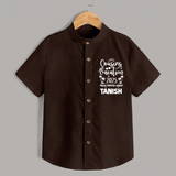 Cousin Adventures Shirt Outfit | Soft and Breathable - CHOCOLATE BROWN - 0 - 6 Months Old (Chest 23")