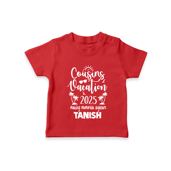 Cousin Adventures T-Shirt Outfit | Soft and Breathable - RED - 0-5 Months Old (Chest 17")
