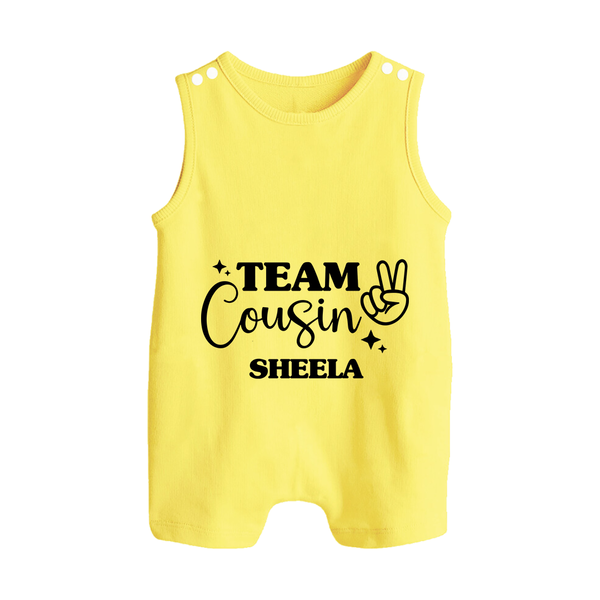 Cousin Circle Romper Suit / Sleeveless Romper | Matching Outfits for Little Ones - PASTEL YELLOW - 0 - 5 Months Old (Chest 18")