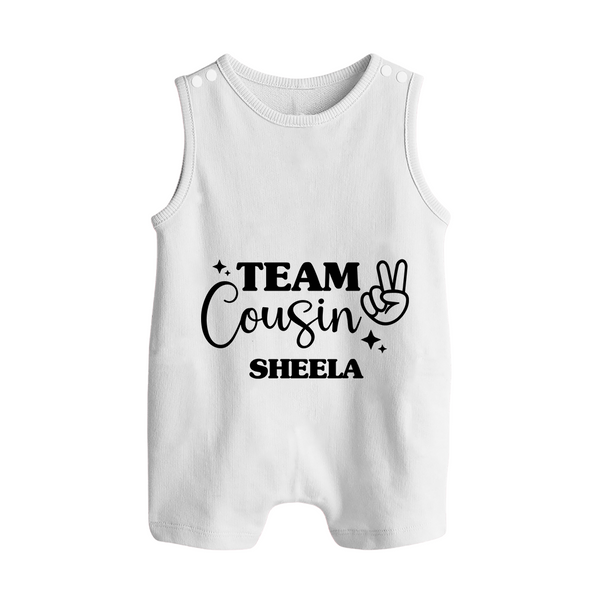 Cousin Circle Romper Suit / Sleeveless Romper | Matching Outfits for Little Ones - WHITE - 0 - 5 Months Old (Chest 18")