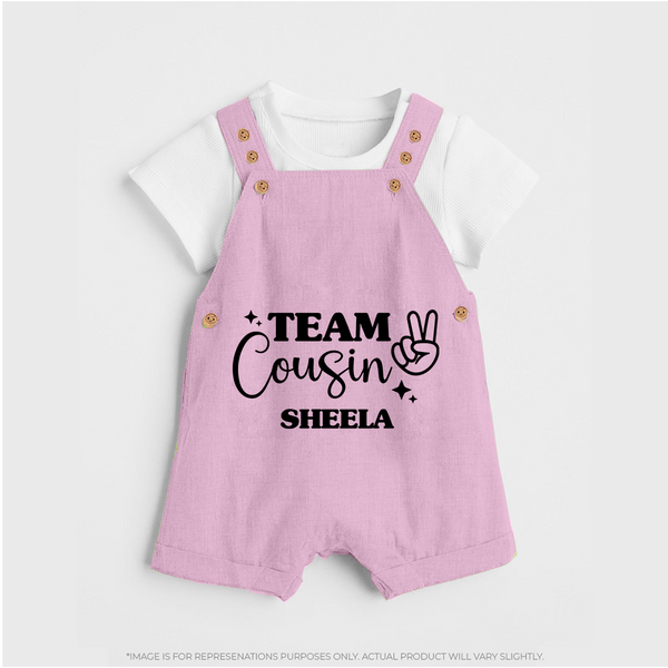 Cousin Circle Dungaree Set | Matching Outfits for Little Ones - BABY PINK - 0 - 5 Months Old (Chest 18")