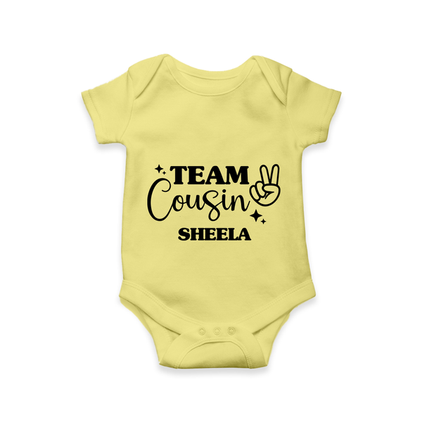 Cousin Circle Romper / Onesie | Matching Outfits for Little Ones - PASTEL YELLOW - New Born (Chest 14")
