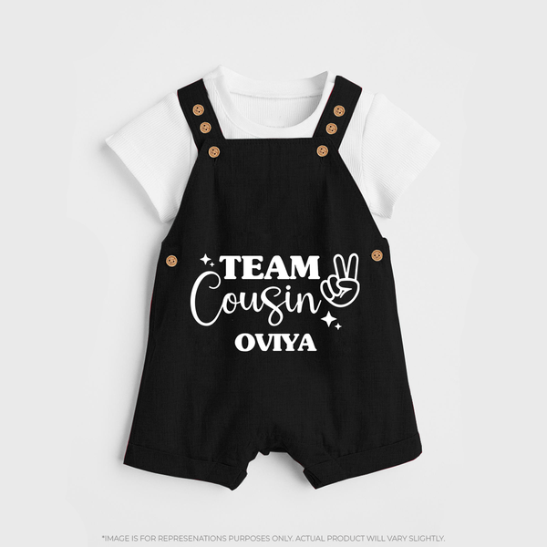 Cousin Circle Dungaree Set | Matching Outfits for Little Ones - BLACK - 0 - 5 Months Old (Chest 18")