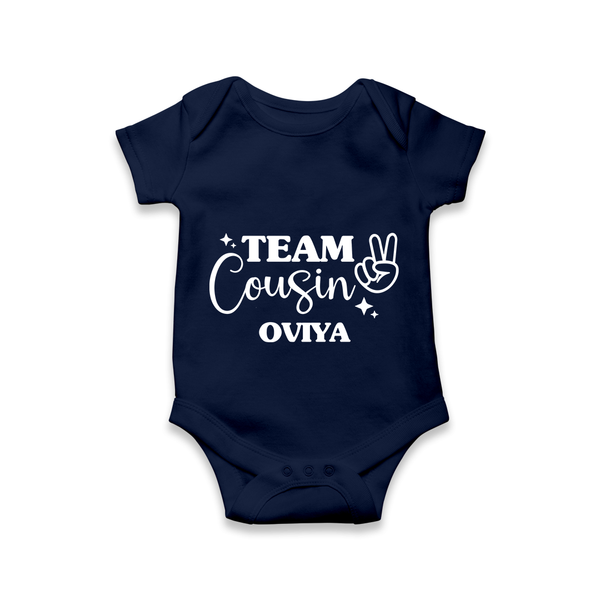 Cousin Circle Romper / Onesie | Matching Outfits for Little Ones - NAVY BLUE - New Born (Chest 14")
