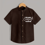 Cousin Circle Shirt | Matching Outfits for Little Ones - CHOCOLATE BROWN - 0 - 6 Months Old (Chest 23")