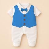 Adorable Waistcoat Romper | Classic Formal Outfit for Little Ones