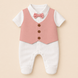 Adorable Waistcoat Romper | Classic Formal Outfit for Little Ones
