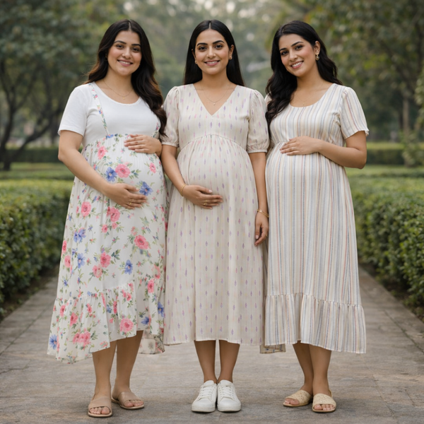 Stylish Maternity Wear Set - 3 Piece Collection