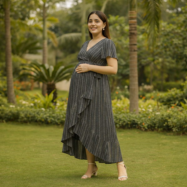 Ebony Lineart Cotton Customised Maternity Wear.