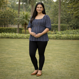 Ebony Lineart Cotton Customised Maternity Wear.